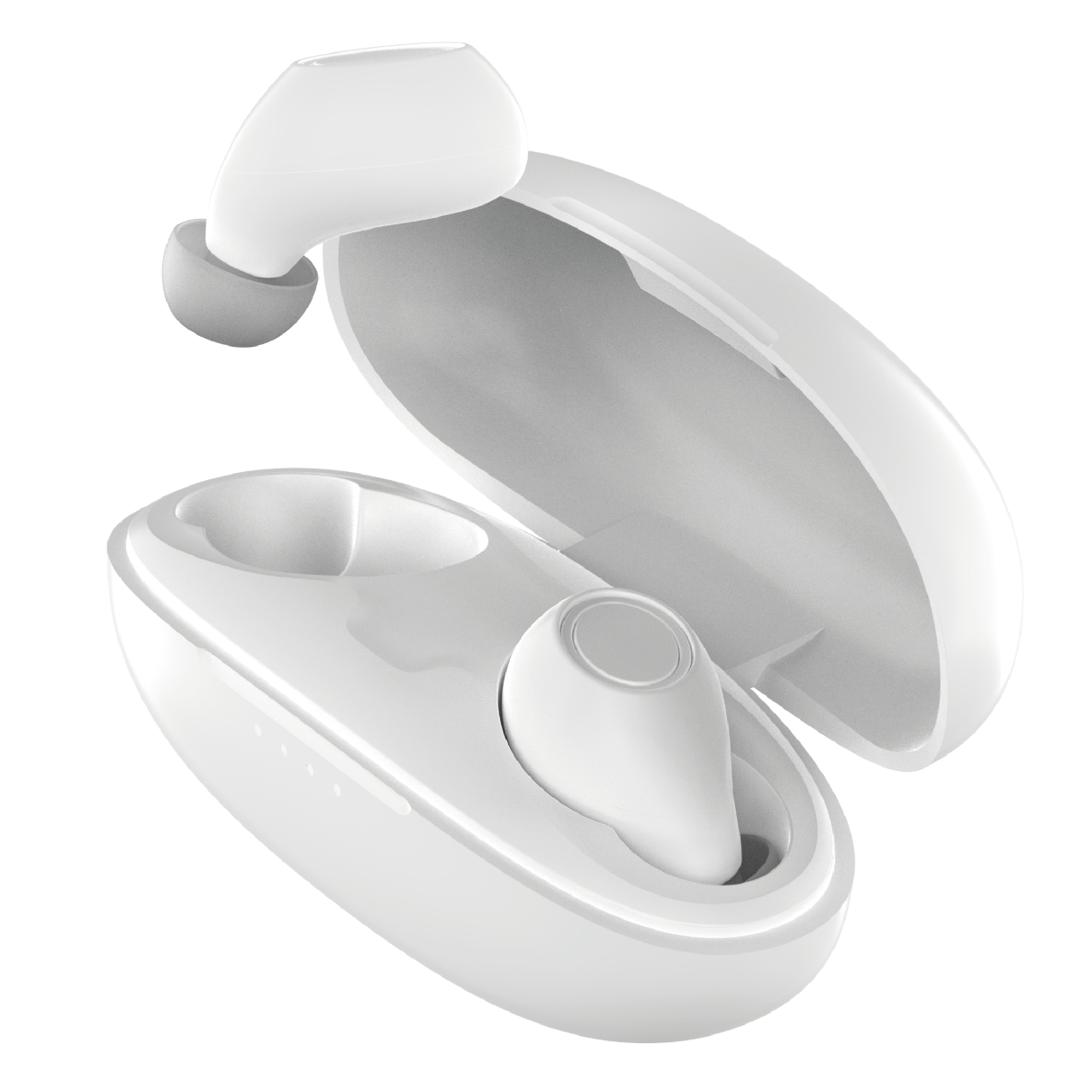 MAJORITY TRU BIO EARBUDS CLEAR WHITE