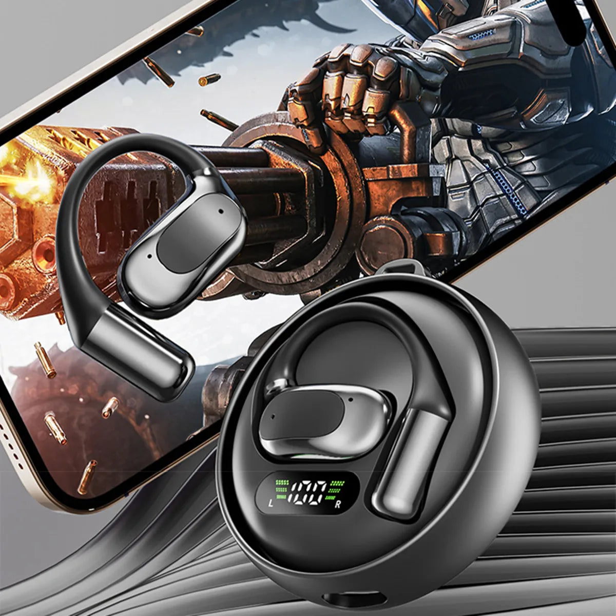 AI Real Time Translation Earbuds Portable Smart Touch Headphones Wireless Bluetooth Noise Headphones Translation 144 languages