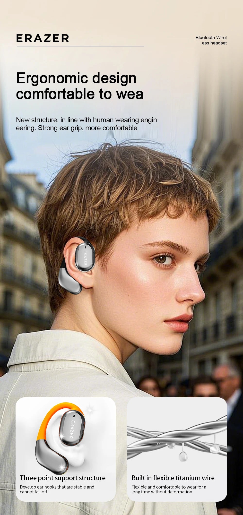 Lenovo QT02 AI Translation Wireless Earbuds with Touchscreen Charging Case