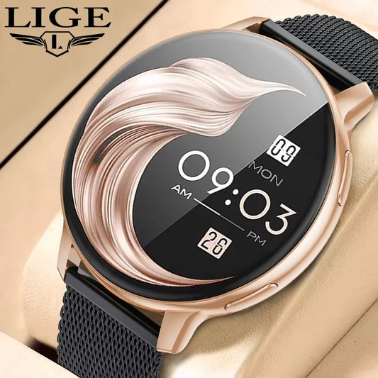 LIGE 2025 Smartwatch Bluetooth Call, SpO₂ Monitor for Android & iOS
