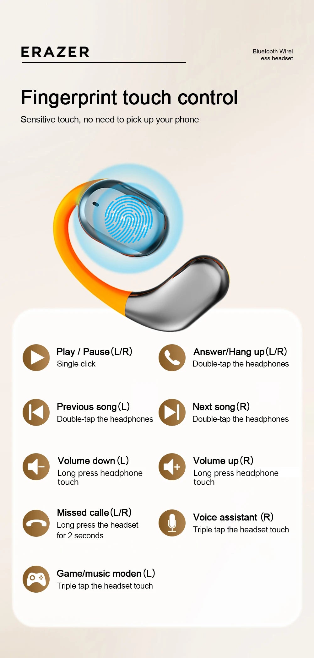 Lenovo QT02 AI Translation Wireless Earbuds with Touchscreen Charging Case